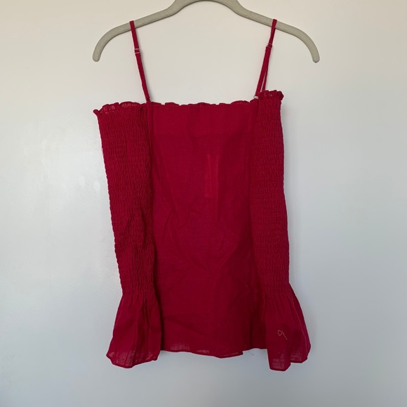 Anthropologie Maeve Smocked Peplum Top – Size Large (NWT) - Picture 7 of 8